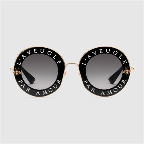 gucci round frame titanium sunglasses|gucci women's oversize round sunglasses.